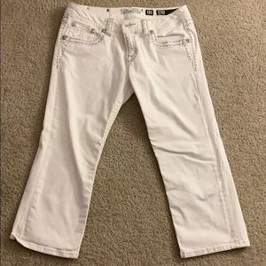 Miss me white Capri jeans